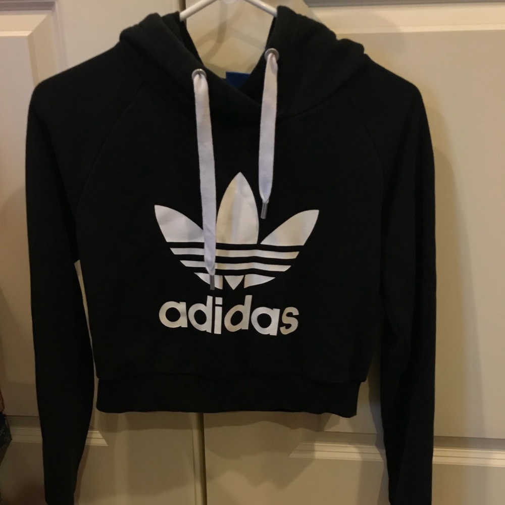Adidas crop top hoodie